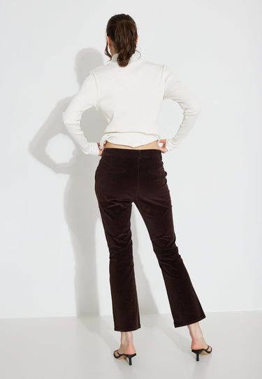 SHIELA MANCHESTERBYXA - Brown