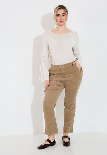 SHEILA MANCHESTERBYXA - Beige