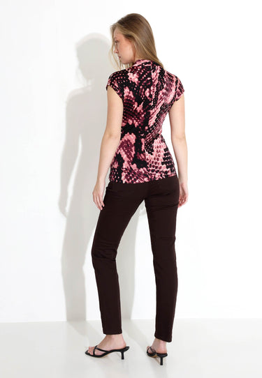 ANNELIE TOP - Wine print