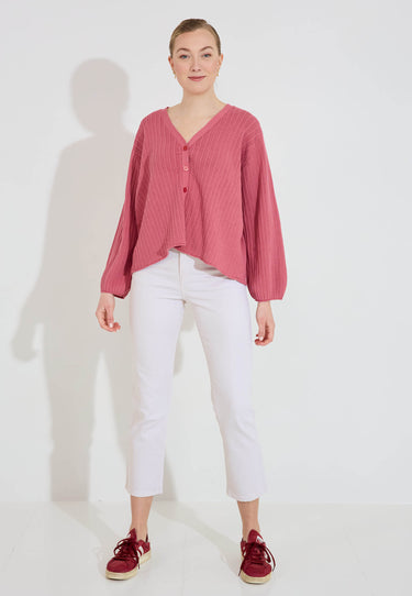 KICKI CARDIGAN - Dk rose