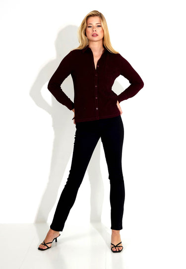 PAULA CARDIGAN - Dk Port