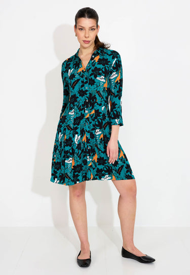 FLORAL DRESS - Green