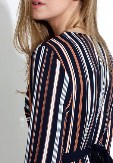 STRIPED DRESS - Blue