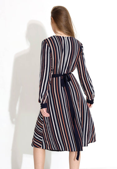 STRIPED DRESS - Blue