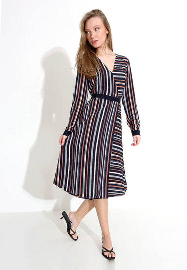 STRIPED DRESS - Blue
