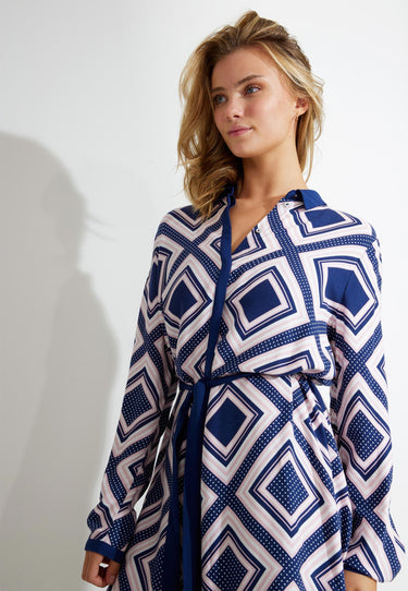 SHIRT DRESS - Patterned