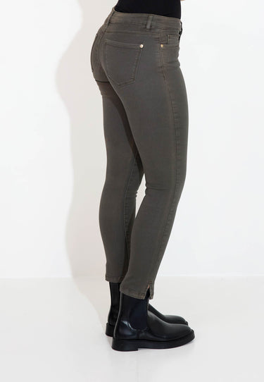ELLEN TROUSERS - Black olive