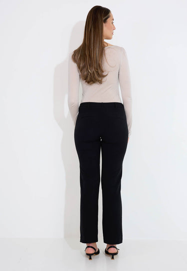 EMILY STRAIGHT TROUSERS - Black