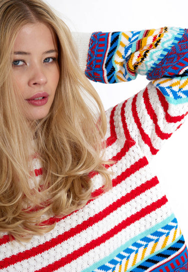 KNITTED SWEATER - Patterned