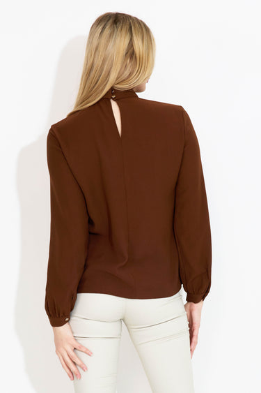 BLOUSE COLLAR - Brown