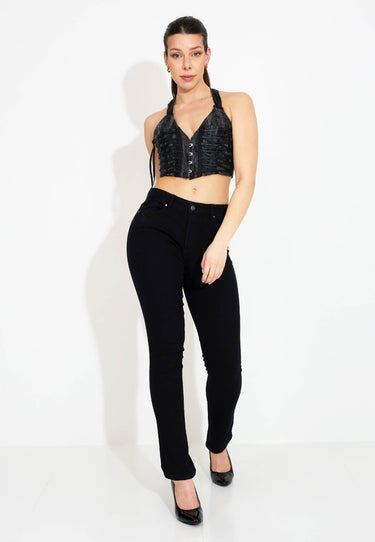 TORINO STRETCH DENIM - Pants - Black