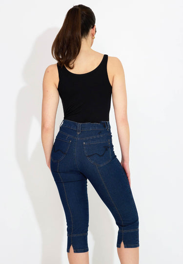 RIVOLI STRETCH DENIM - Pants - Dark Stonewash
