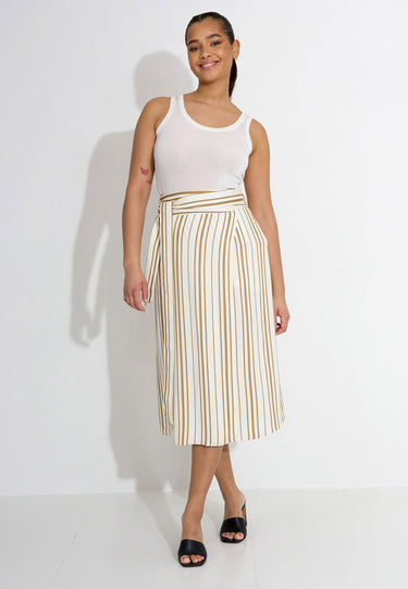 WOVEN SKIRT - Vit