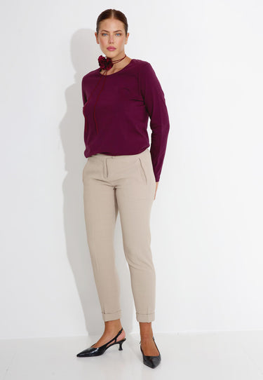 PANTALONE CON RISVOLTO 03651 - LjusBrun