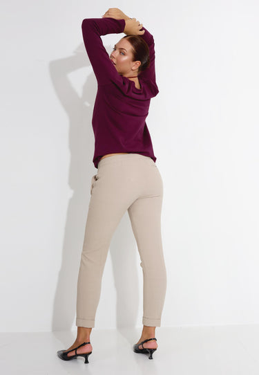 PANTALONE CON RISVOLTO 03651 - LjusBrun