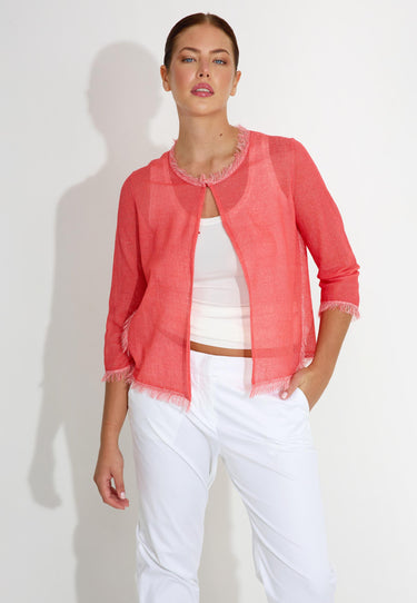 CARDIGAN 00605 - Röd