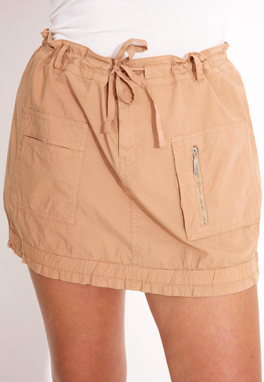 QG237D DONNA VII CONS SKIRT - Brun