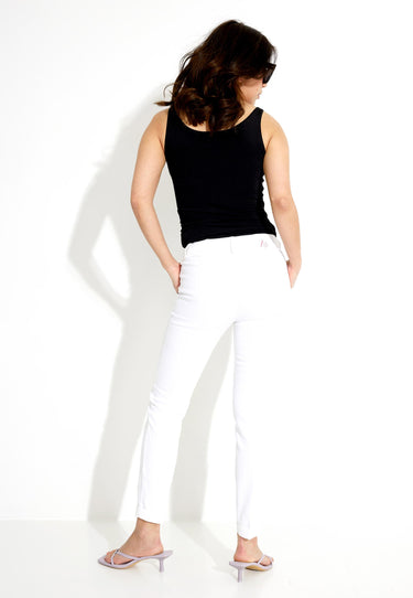 COTTON TROUSERS 03014 - Vit