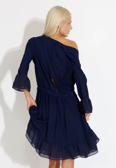 SCAGLIA ABITO DRESS - Blå