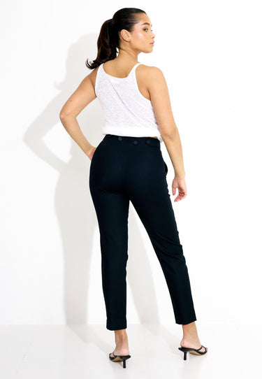 03521 PANTALONE CIDETT, FONDO E VITA - Blå