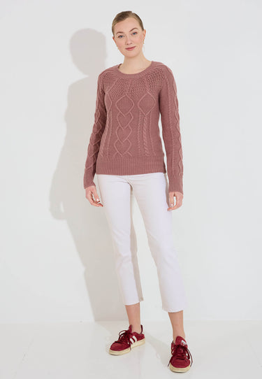 ROUND NECK SWEATER 09567 - Röd