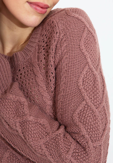 ROUND NECK SWEATER 09567 - Röd