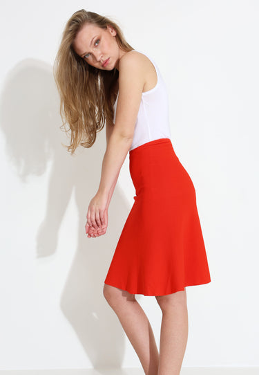 SKIRT 09507 - Röd