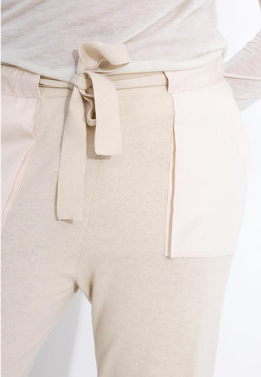 CREPE TROUSERS 09589 - beige