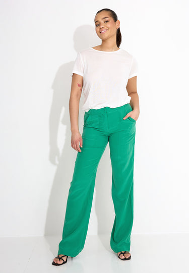 03657 TROUSERS SILK LINEN - beige