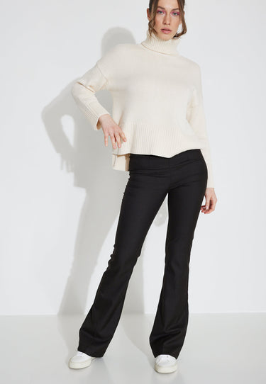 PANTS PIED DE POULE 03607 - Svart