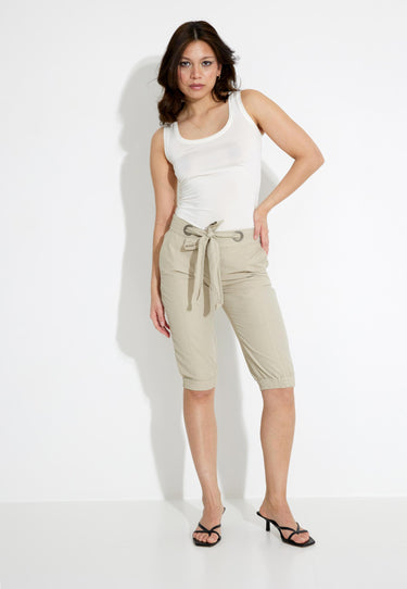SIRI TROUSERS CROPPED - SAND