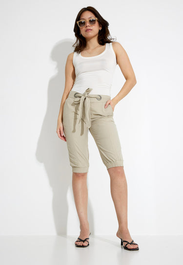 SIRI TROUSERS CROPPED - SAND
