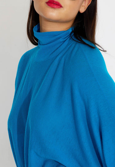 MAGLIA PINCHO CASHMERE - Blå