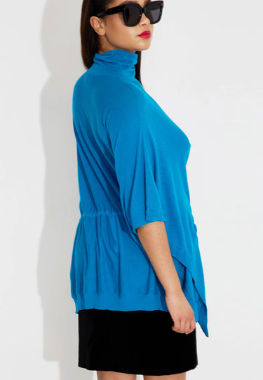 MAGLIA PINCHO CASHMERE - Blå