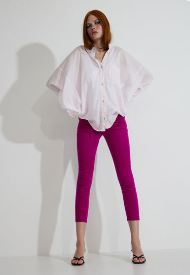 VELVET TROUSERS - Lila