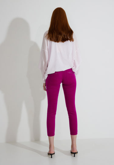 VELVET TROUSERS - Lila