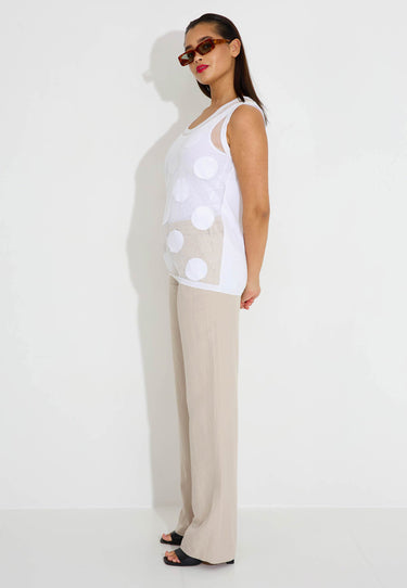 POLKA DOTS SWEATER - Vit