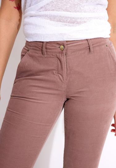 09568 TROUSERS - Ljusbeige
