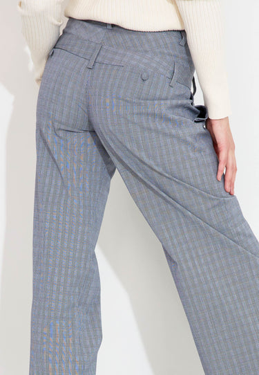 TROUSERS WITH DOUBLE BELT - Grå