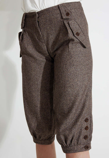 TWEED BYXA - Luxury brown