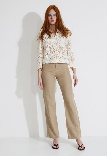 BLUS MAITRYI SHIRT - Creme