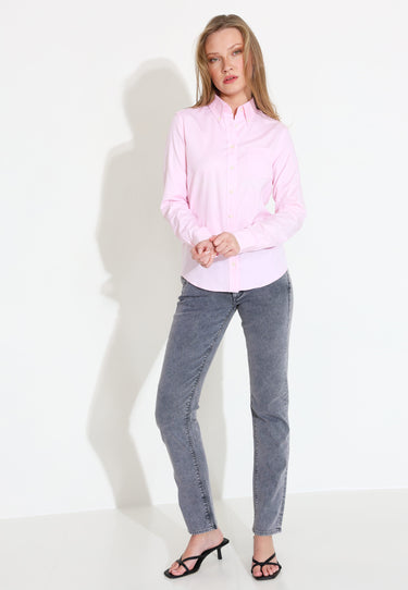 PIN POINT OXFORD SHIRT - Rosa