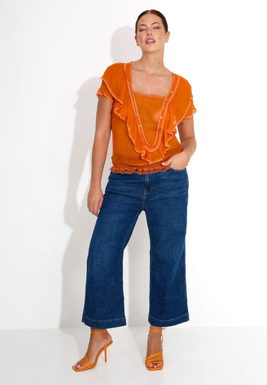 BLUS CAMICIA - Orange