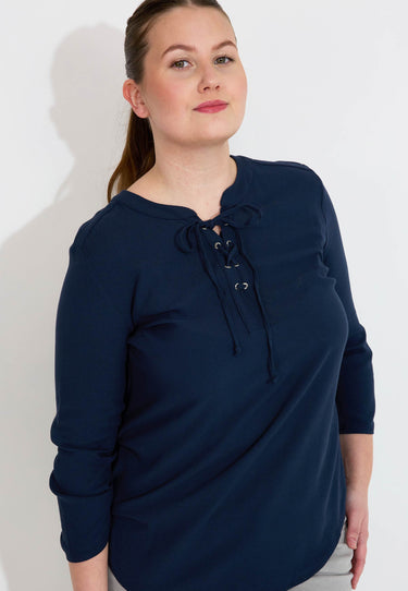 PAIGE BLOUSE - Navy