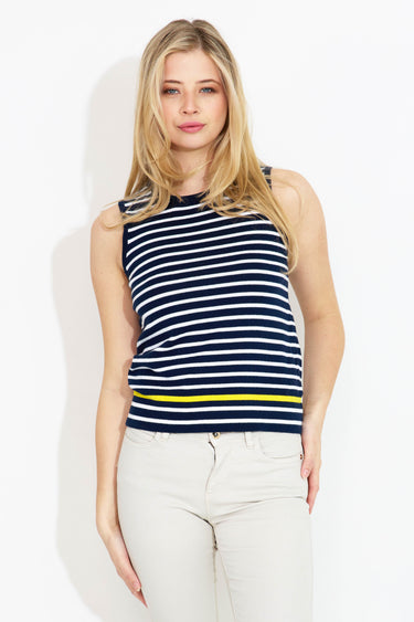 BRETON STRIPE COTTON TANK TOP - randig