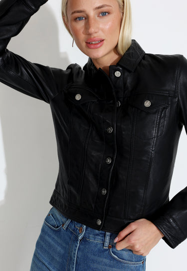 LEATHER JACKET - CK Black