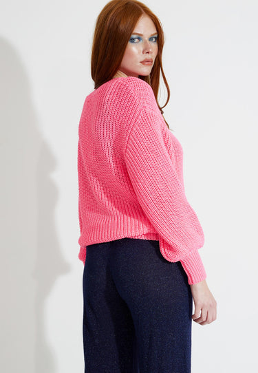 BECKI KNIT KNITWEAR - neon pink