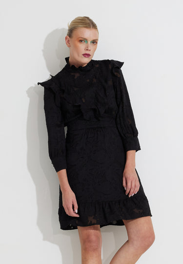 MADDOX SILK DRESS - Black