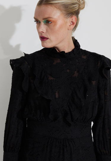 MADDOX SILK DRESS - Black