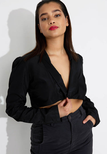 TAFFETA LIONA - Svart